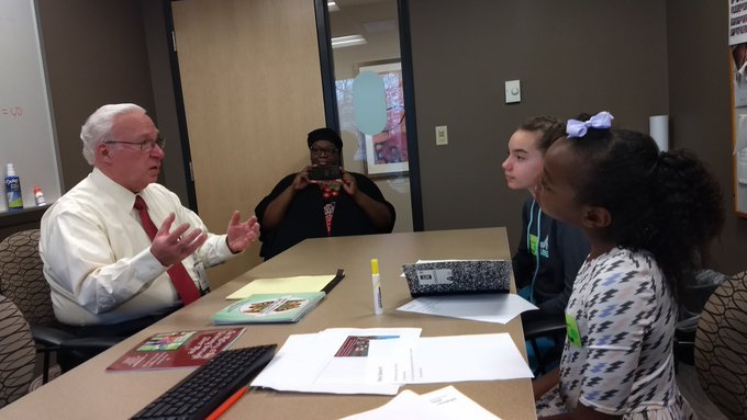 Dr. Basil Zitelli talks to Amaya Haeggans and Katerynia Benkowski about the great work in children's heart surgy being done at their hospital.