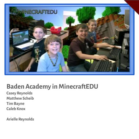 Baden Academy in MinecraftEDU